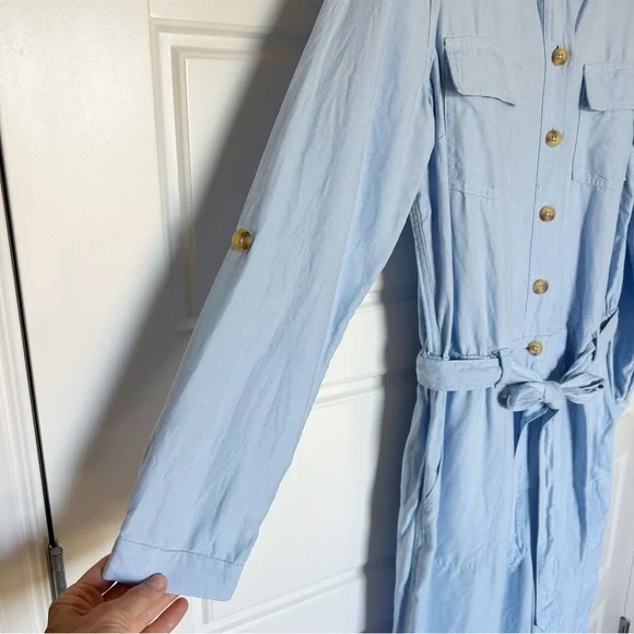 Soft Surroundings Kerry Jumpsuit Blue Size L - Picture 11 of 12
